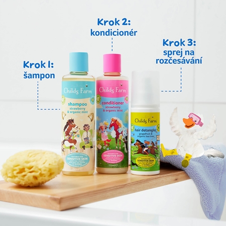 Childs Farm Hair Detangler sprej pro snadné rozčesání vlasů pro děti
