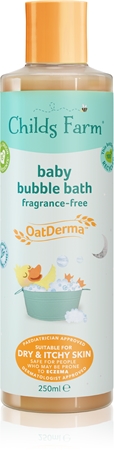 Childs Farm OatDerma Baby Bubble Bath vaahtokylpy ja suihkugeeli hajusteeton