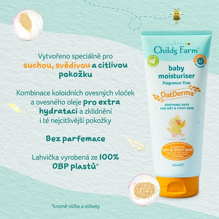 Childs Farm OatDerma Baby Moisturiser tělové mléko bez parfemace