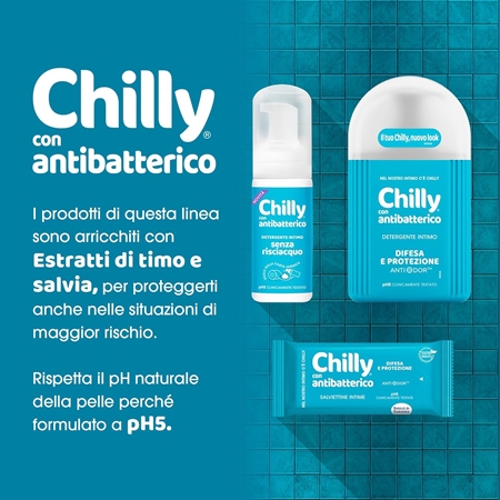 Chilly Con Antibatterico Salviettine Intime salviette per l'igiene intima