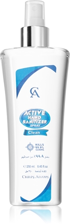 Chris Adams Active Hand Sanitizer spray detergente per le mani