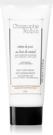 Christophe Robin Daily Hair Cream with Sandalwood crema emolienta pentru păr