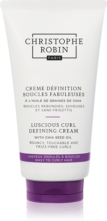 Christophe Robin Luscious Curl Defining Cream with Chia Seed Oil λειαντική κρέμα για σπαστά και σγουρά μαλλιά