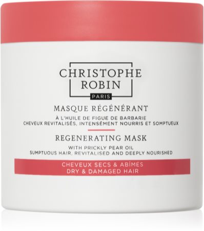 Christophe Robin Regenerating Mask with Prickly Pear Oil Regenererande mask För torrt, skadat, kemiskt behandlat hår
