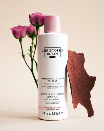 Christophe Robin Delicate Volumizing Shampoo with Rose Extracts σαμπουάν για όγκο για λεπτά και άτονα μαλλιά