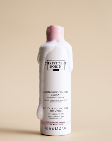 Christophe Robin Delicate Volumizing Shampoo with Rose Extracts σαμπουάν για όγκο για λεπτά και άτονα μαλλιά