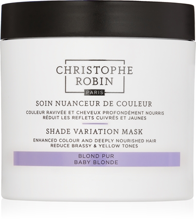 Christophe Robin Shade Variation Mask Baby Blond Regenerating Mask neutralising yellow tones
