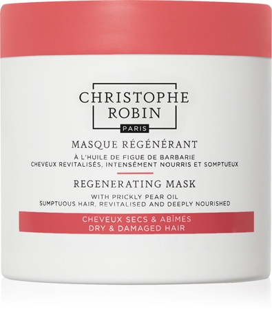 Christophe Robin Regenerating Mask with Prickly Pear Oil αναγεννητική μάσκα για ξηρά,κατεσραμμένα και χημικά επεξεργαζμένα μαλλιά