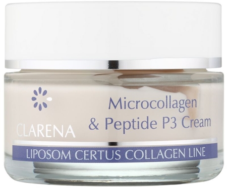Brand
 Clarena Liposom Certus Collagen Line Cremă lipozomială pentru fermitate impotriva primelor semne de imbatranire ale pielii