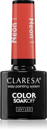 Claresa SoakOff UV/LED Color Neon gelový lak na nehty
