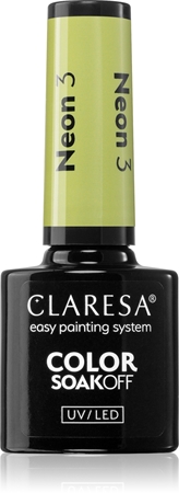 Claresa SoakOff UV/LED Color Neon géles körömlakk