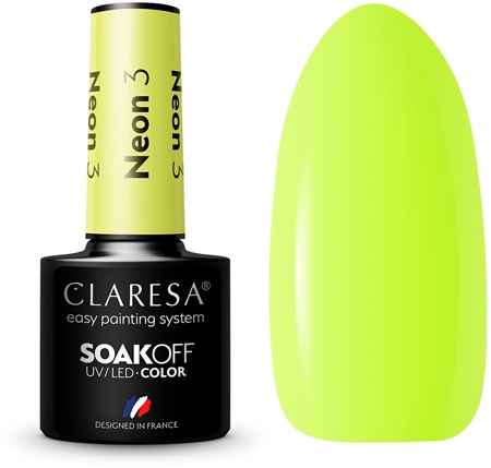 Claresa SoakOff UV/LED Color Neon géles körömlakk