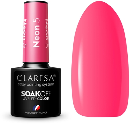 Claresa SoakOff UV/LED Color Neon géles körömlakk