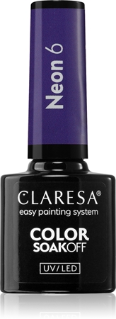 Claresa SoakOff UV/LED Color Neon géles körömlakk