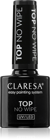 Claresa UV/LED Top No Wipe vrchní gelový lak pro ochranu a lesk bez výpotku