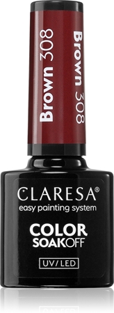 Claresa SoakOff UV/LED Color Brown τζελ βερνίκι νυχιών