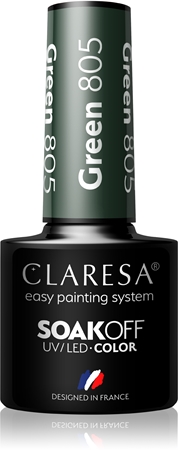 Claresa SoakOff UV/LED Color Take Me To The River gelový lak na nehty