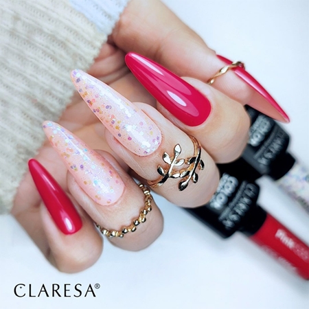 Claresa SoakOff UV/LED Color Glitter gelový lak na nehty