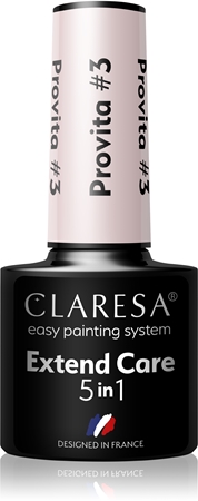 Claresa Extend Care 5 in 1 Provita Aluslakk geelküünte geelile taastava toimega
