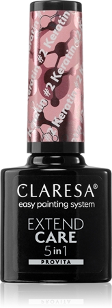 Claresa Extend Care 5 in 1 Keratin podkladový lak pro gelové nehty s vyživujícím účinkem