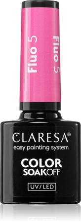 Claresa SoakOff UV/LED Color Fluo gel lak za nohte