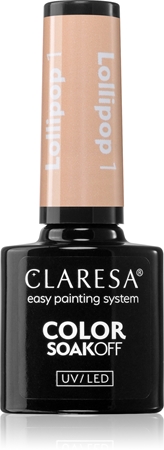 Claresa SoakOff UV/LED Color Lollipop gélový lak na nechty