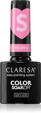 Claresa SoakOff UV/LED Color Kiss Me gel lak za nohte