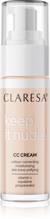 Claresa Keep It Nude hydratační make-up pro sjednocení barevného tónu pleti