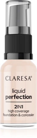 Claresa Liquid Perfection 2in1 vysoce krycí make-up