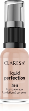 Claresa Liquid Perfection 2in1 високо покривен фон дьо тен