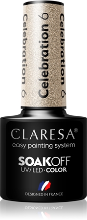 Claresa SoakOff UV/LED Color Celebration gelový lak na nehty