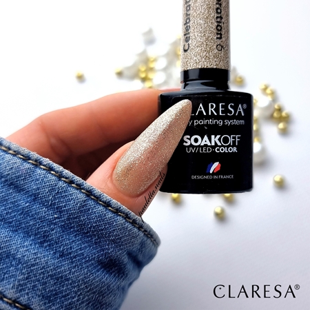 Claresa SoakOff UV/LED Color Celebration gelový lak na nehty