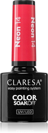 Claresa SoakOff UV/LED Color Neon lac de unghii sub forma de gel