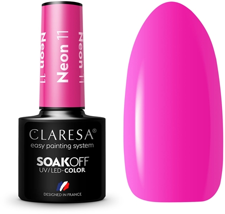 Claresa SoakOff UV/LED Color Neon lac de unghii sub forma de gel
