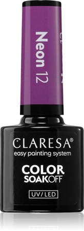 Claresa SoakOff UV/LED Color Neon lac de unghii sub forma de gel