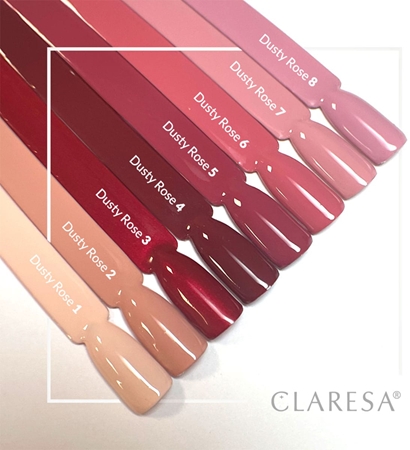 Claresa SoakOff UV/LED Color Dusty Rose gelový lak na nehty