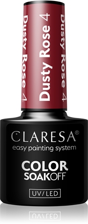 Claresa SoakOff UV/LED Color Dusty Rose gelový lak na nehty