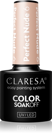 Claresa SoakOff UV/LED Color Perfect Nude gelinis nagų lakas