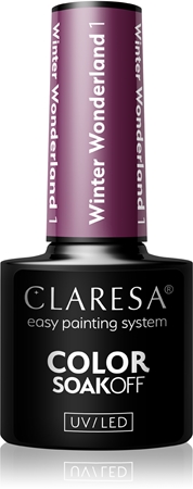 Claresa SoakOff UV/LED Color Winter Wonderland gélový lak na nechty