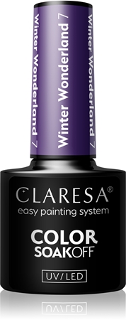 Claresa SoakOff UV/LED Color Winter Wonderland gelový lak na nehty