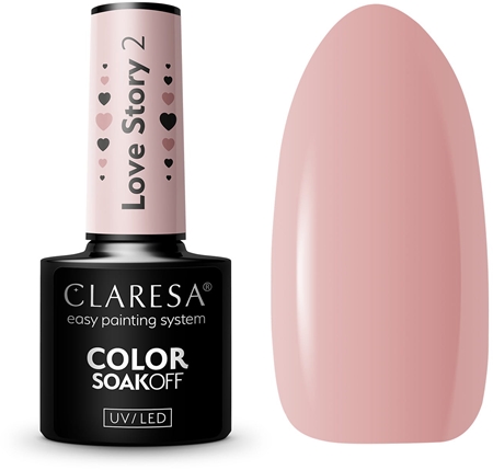 Claresa SoakOff UV/LED Color Love Story Geelküünelakk