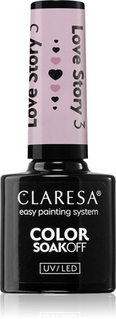 Claresa SoakOff UV/LED Color Love Story Geelküünelakk