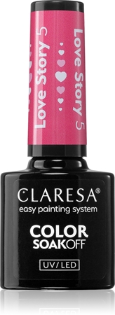 Claresa SoakOff UV/LED Color Love Story Geelküünelakk