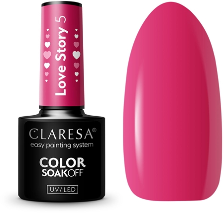 Claresa SoakOff UV/LED Color Love Story Geelküünelakk