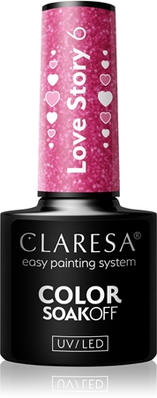 Claresa SoakOff UV/LED Color Love Story Geelküünelakk