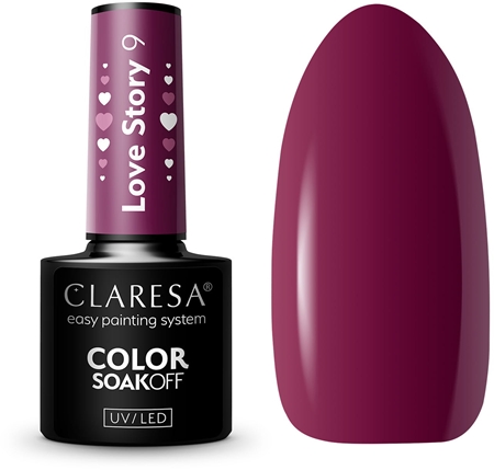 Claresa SoakOff UV/LED Color Love Story Geelküünelakk