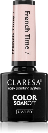 Claresa SoakOff UV/LED Color French Time τζελ βερνίκι νυχιών με τη χρήση των UV/LED λαμπτήρων