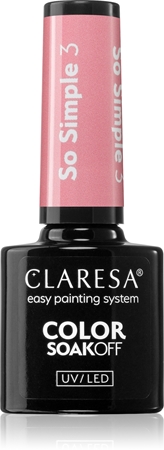 Claresa SoakOff UV/LED Color So Simple gélový lak na nechty