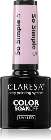 Claresa SoakOff UV/LED Color So Simple gélový lak na nechty