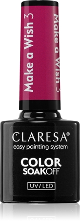Claresa SoakOff UV/LED Color Make a Wish Geelküünelakk